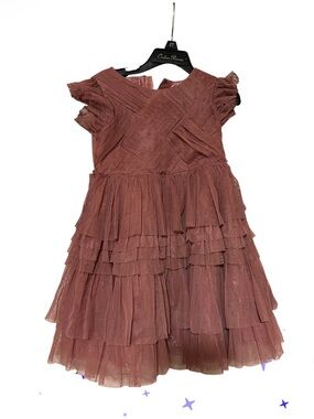 Monsoon Rosewood Layered Tulle Party Dress